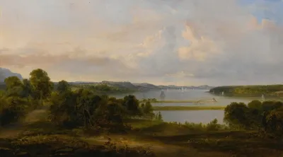 View On The Hudson Near Tivoli