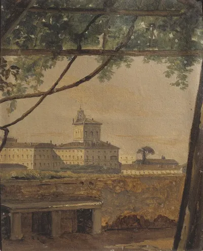 View To The Quirinal From The Villa Malta Rome