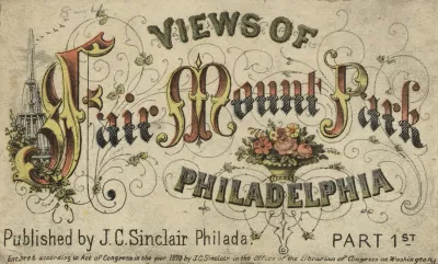 Views Of Fair Mount Park Philadelphia Title Page