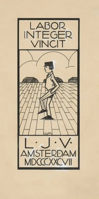 Vignet Van Uitgeversmaatschappij L J Veen 2