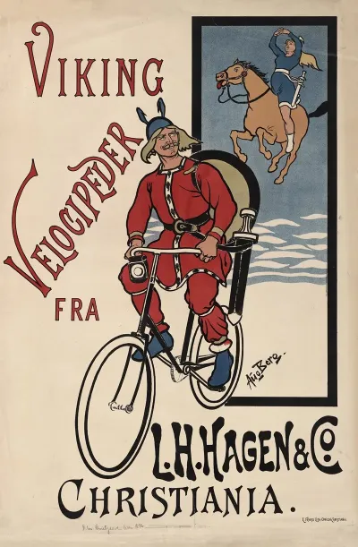 Viking Velocipeder Fra L H Hagen Co Christiania