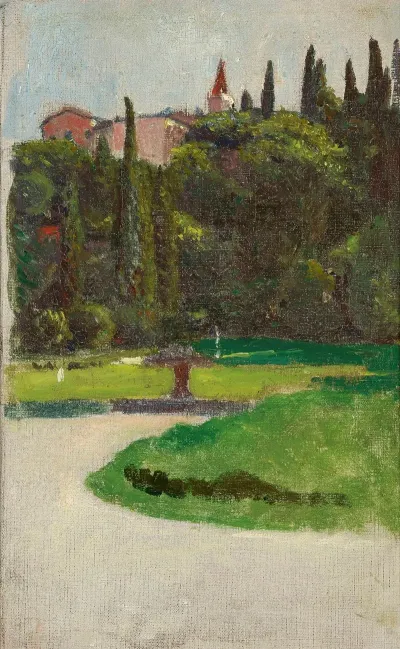 Villa Deste In Tivoli Sketch