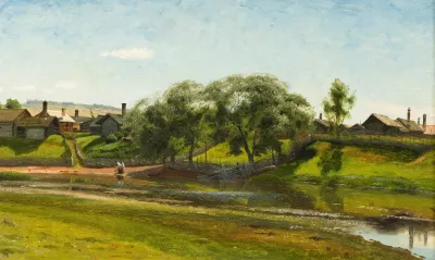 Village And River Lillan Orsa