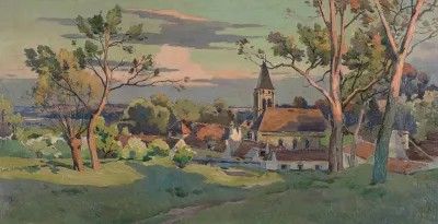 Village Avec Une Eglise