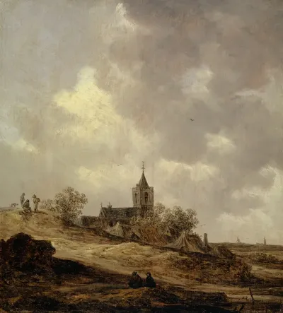 Village Church Seen From The Dunes