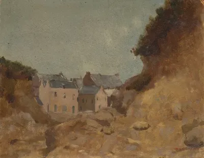 Village Dans Les Basses Pyrenees
