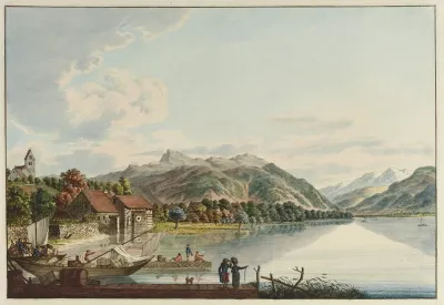 Village De Staffa Au Lac De Zurich