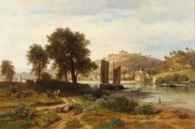 Village On The Main Near Wurzburg