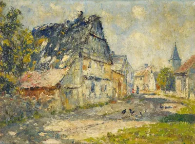 Village Street In Ehringsdorf Near Weimar