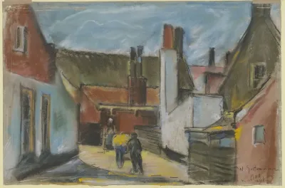 Village Street With Cart