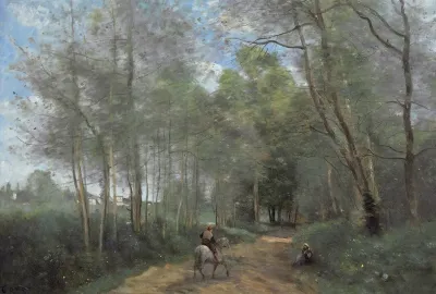 Ville Davray Le Cavalier A La Entree Du Bois