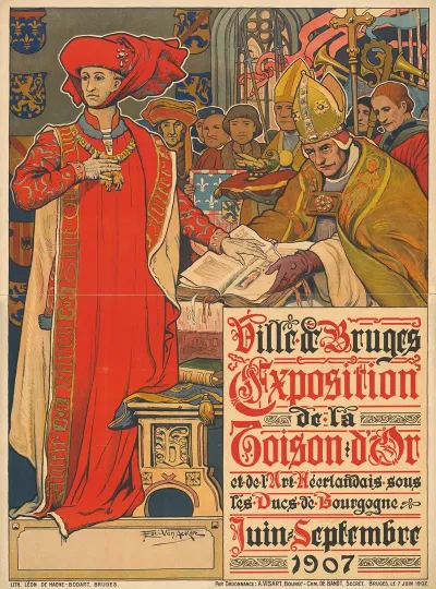 Ville De Bruges Exposition De La Toison Dor 1907