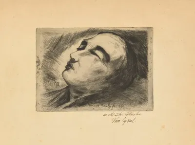 Vincent Van Gogh Sur Son Lit De Mort