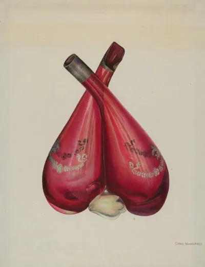 Vinegar And Oil Bottle