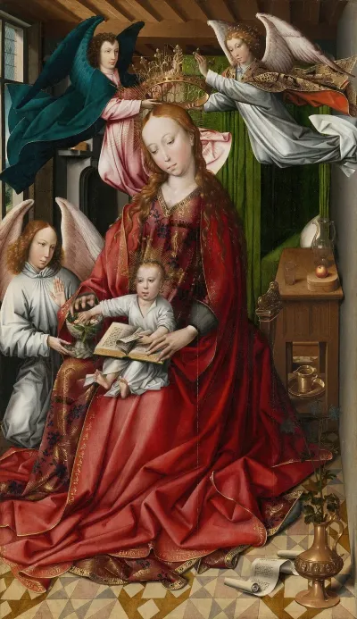 Virgin And Child Crowned By Angels