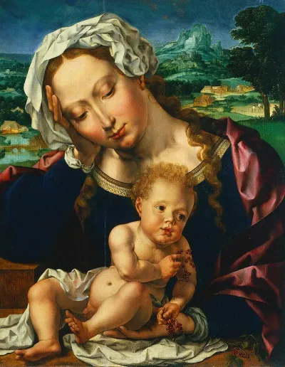 Virgin And Child In A Landscape 3