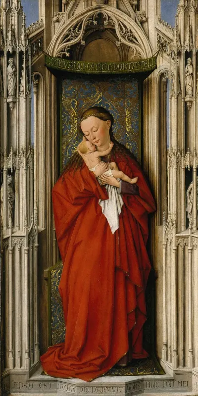 Virgin And Child In A Niche