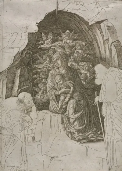 Virgin And Child In The Grotto