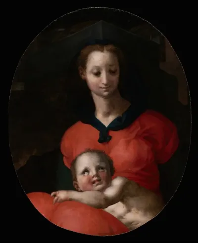 Virgin And Child Known As The Madonna Del Libro