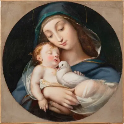 Virgin And Child With A Dove