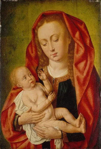 Virgin And Child With A Dragonfly