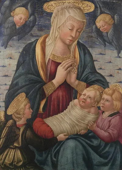 Virgin And Child With Angels 5