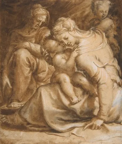 Virgin And Child With Saint Anne And John The Baptist