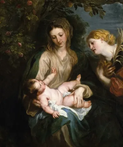 Virgin And Child With Saint Catherine Of Alexandria