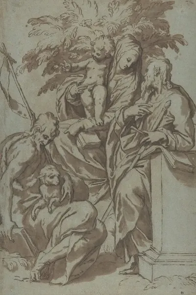 Virgin And Child With Saint John The Baptist And Saint Paul