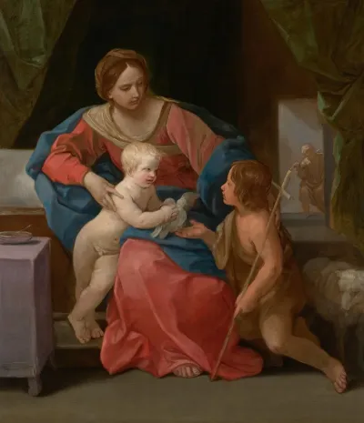 Virgin And Child With Saint John The Baptist