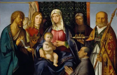 Virgin And Child With Saints And A Donor 1505 1515