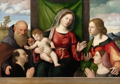 Virgin And Child With Saints And Donors