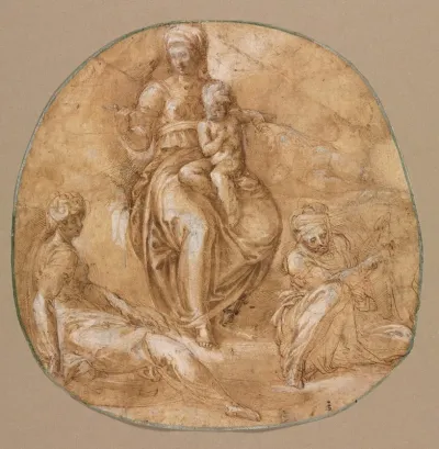 Virgin And Child With St Catherine Of Alexandria And Saint Anne