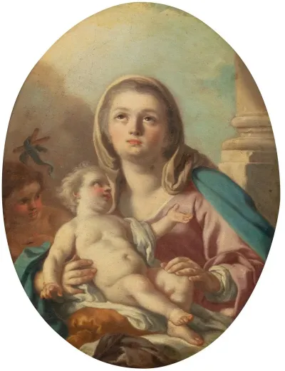Virgin And Child With St John The Baptist