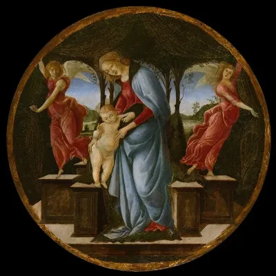 Virgin And Child With Two Angels 4