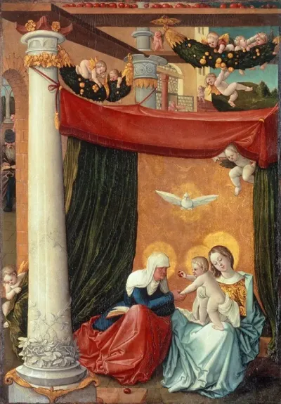 Virgin With Child And Saint Anne