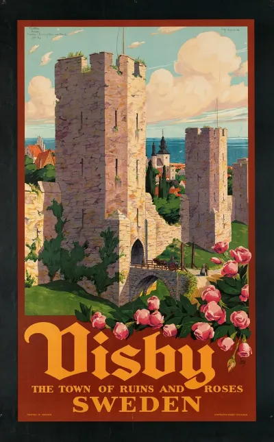 Visby The Town Of Ruins And Roses Sweden
