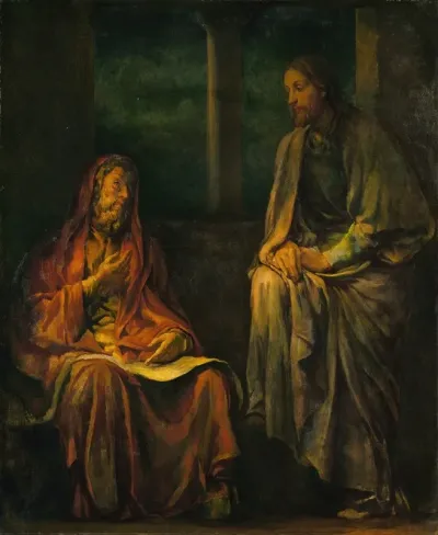 Visit Of Nicodemus To Christ