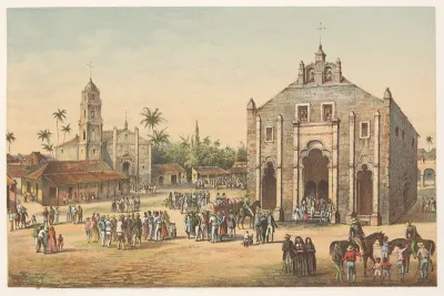 Vista De La Iglesia Major Y De La Ermita Del Buen Viaje