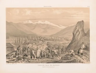 Vista Del Valle Del Mapocho