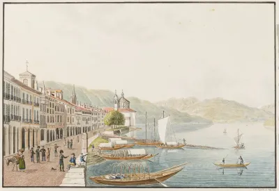 Vista Di Cannobio Sul Lago Maggiore