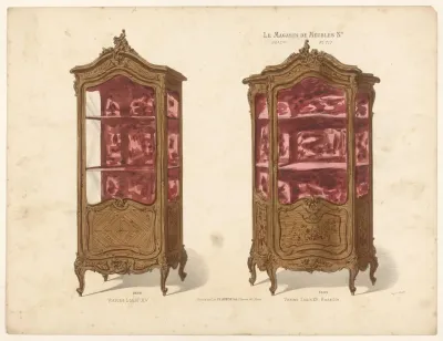 Vitrine Louis Xv Vitrine Louis Xv Rocaille