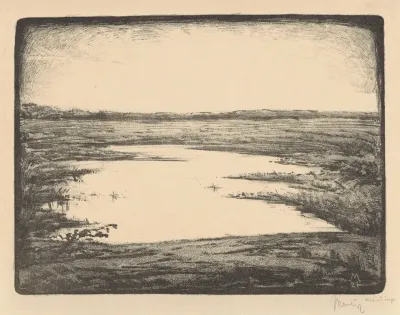 Vlak Landschap Met Ven