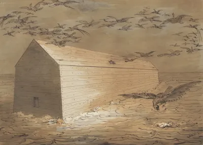 Vogelzwermen Rond De Ark Van Noach