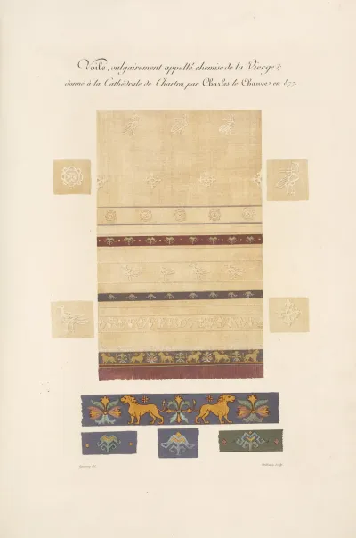 Voile Vulgairement Appelle Chemise De La Vierge Donne A La Cathedrale De Chartres Par Charles Le Chauve En 877