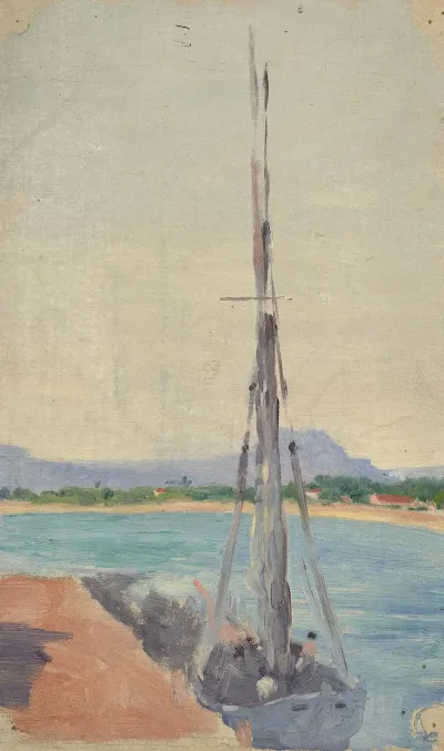 Voilier Amarre Proche De La Cote 2