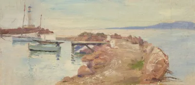 Voilier Amarre Proche De La Cote 3