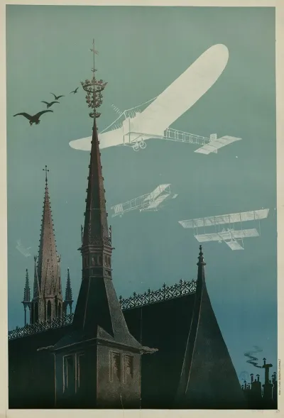 Vol Davions Au Dessus Du Palais Ducal Et De Leglise Saint Epvre