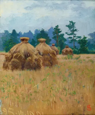 Volhynian Stacks Of Corn