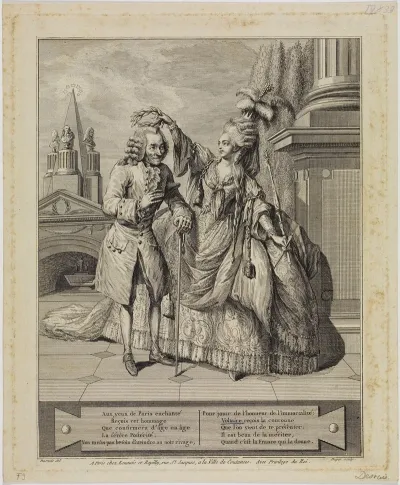 Voltaire Von Mme Vestris Gekront